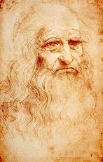 Leonardo da Vinci, self-portait, circa 1512 - 1515